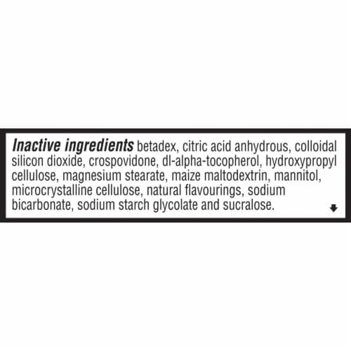Kroger® Allergy Dissolve Tablets Cetirizine HCl Orange Flavored Perspective: bottom