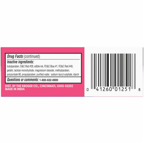 Kroger® Diphenhydramine HCl Allergy Antihistamine Capsules 25mg Perspective: bottom