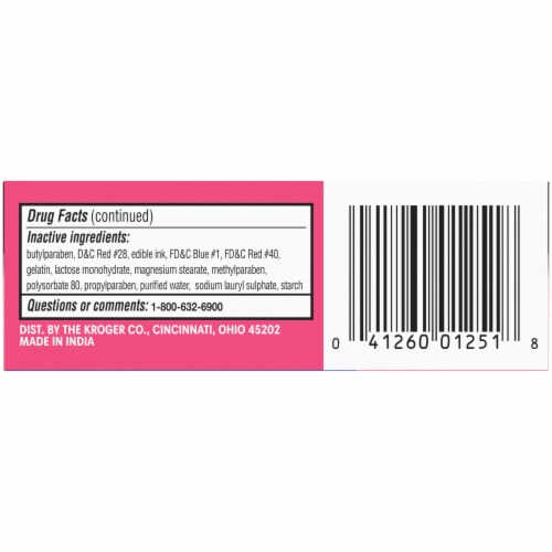 Kroger® Diphenhydramine HCl Allergy Antihistamine Capsules 25mg Perspective: bottom