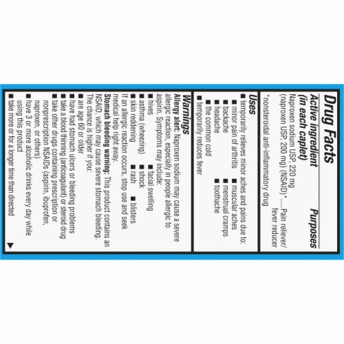 Kroger® Naproxen Sodium Tablets Perspective: bottom
