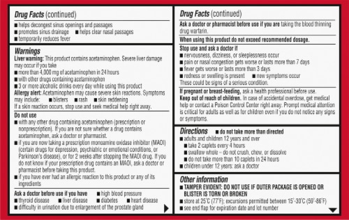 Kroger® DayTime Sinus + Headache Reliever Caplets Perspective: bottom