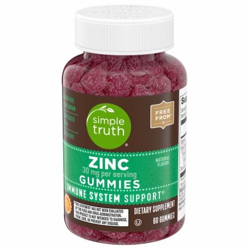 Simple Truth® Zinc Gummies 30mg Perspective: bottom