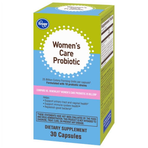 Kroger® Women's Care Probiotic Capsules Perspective: bottom