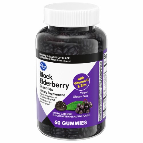 Kroger® Black Elderberry Gummies Perspective: bottom