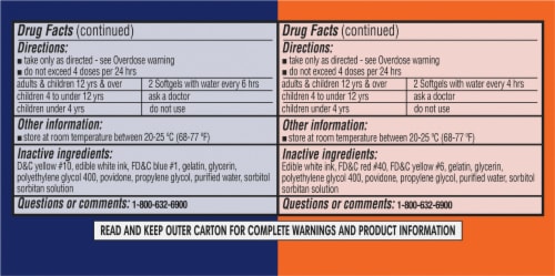 Kroger® Daytime/NiteTime Cold & Flu Softgels Medicine Perspective: bottom