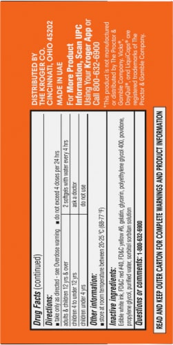 Kroger® Multi-Symptom Cold and Flu DayTime Cold Medicine Softgels Perspective: bottom