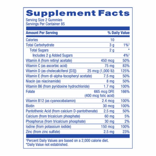 Kroger® Women's Daily Multivitamin Gummies Perspective: bottom