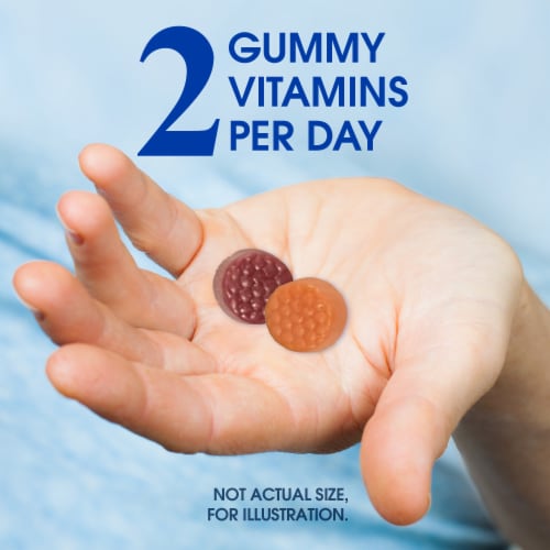 Kroger® Women's Multivitamin Mixed Berry & Strawberry Gummies Perspective: bottom