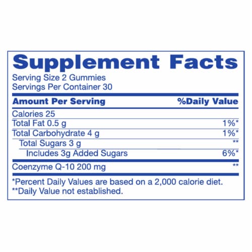 Kroger® Coenzyme Q-10 Gummies Peach Mango 200mg Perspective: bottom