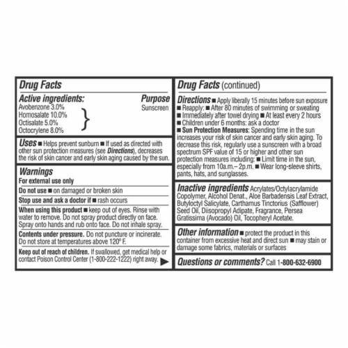 Kroger® Total Sport Sunscreen Spray SPF 30 BIG DEAL! Perspective: bottom