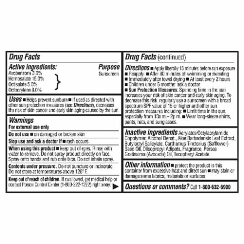 Kroger® Total Sport Sunscreen Spray SPF 50 BIG DEAL! Perspective: bottom