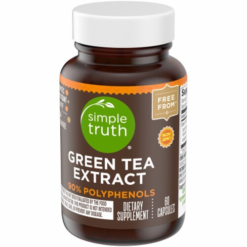 Simple Truth® Green Tea Capsules 500mg Perspective: bottom
