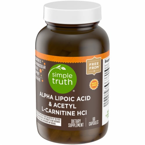 Simple Truth® Alpha Lipoic Acid & Acetyl L-Carnitine HCl Capsules Perspective: bottom