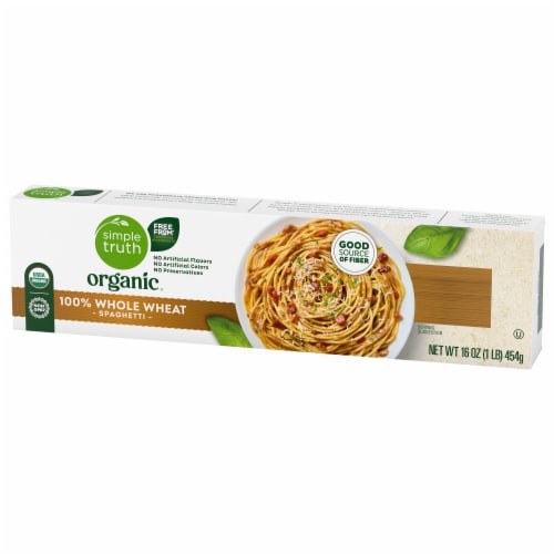 Simple Truth Organic® 100% Whole Wheat Spaghetti Perspective: bottom