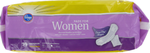 Kroger® Maximum Long Pads for Women Perspective: bottom