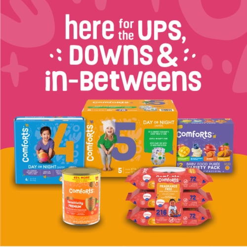 Comforts™ Day & Night 2T-3T Girls Training Pants Perspective: bottom
