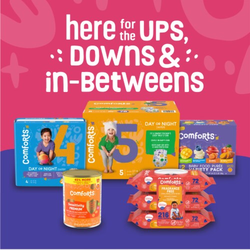 Comforts™ Day & Night 4T-5T Girls Training Pants Perspective: bottom