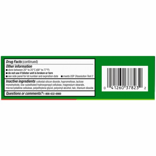 Kroger® Allergy Relief Medicine Perspective: bottom