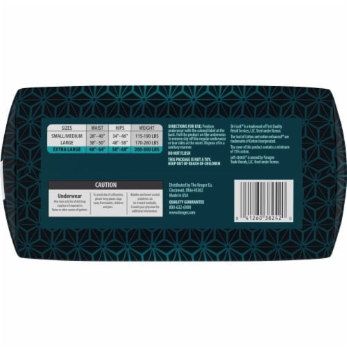 Kroger® Overnight Underwear for Women and Men XL Perspective: bottom