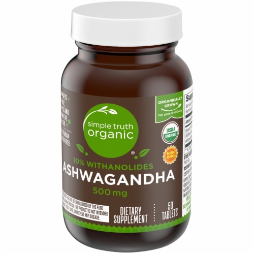 Simple Truth Organic® Ashwagandha Tablets 500mg Perspective: bottom
