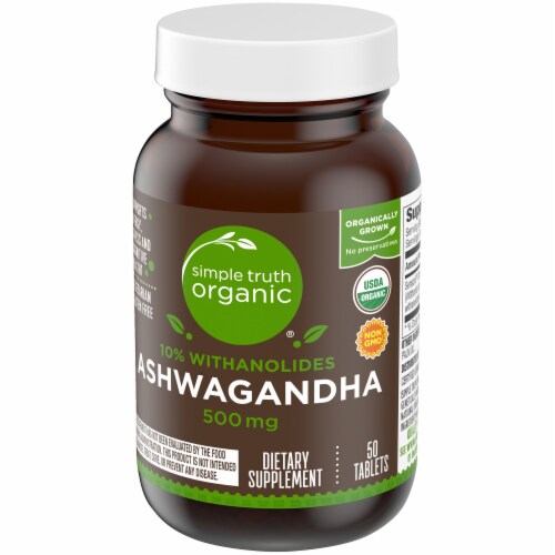 Simple Truth Organic® Ashwagandha Tablets 500mg Perspective: bottom