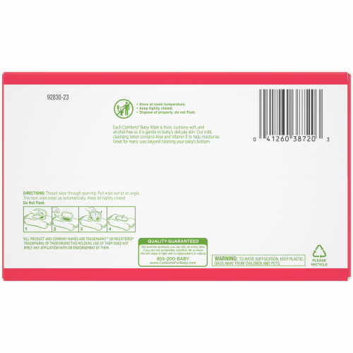 Comforts® Fragrance-Free Baby Wipes Multipack Perspective: bottom