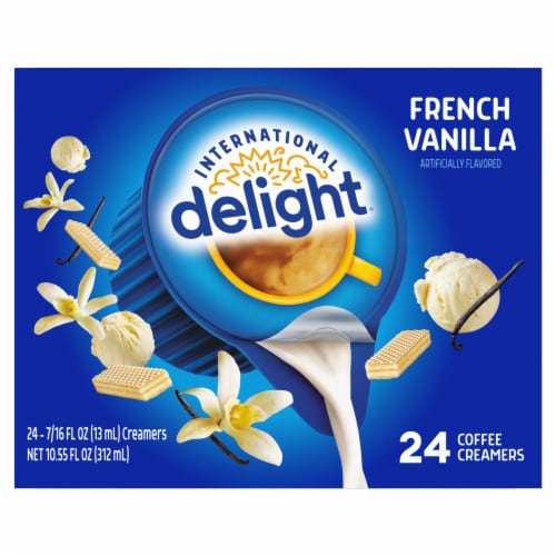 International Delight French Vanilla Coffee Creamer Singles Perspective: bottom