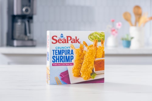 SeaPak Sweet Spicy Orange Sauce Tempura Shrimp Perspective: bottom