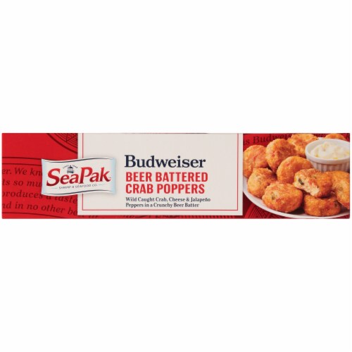 SeaPak Budweiser Beer Battered Crab Poppers Perspective: bottom