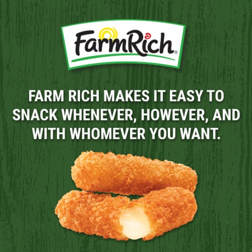 Farm Rich Frozen Breaded Mozzarella Cheese Sticks Perspective: bottom