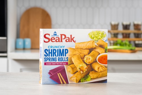 SeaPak Crunchy Shrimp Spring Rolls with Sweet Chili Sauce Perspective: bottom