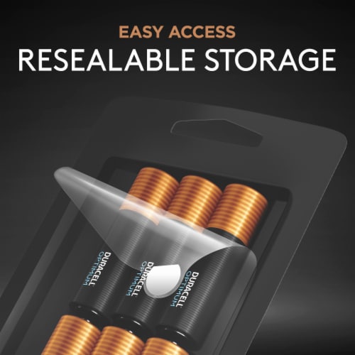 Duracell® Optimum AA Batteries - 6 Pack Perspective: bottom