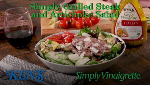 Ken's Steak House® Simply Vinaigrette Italian Salad Dressing Perspective: bottom