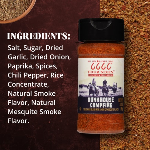 6666 4 Sixes Chuck Wagon Bunkhouse BBQ Seasoning Blend Perspective: bottom