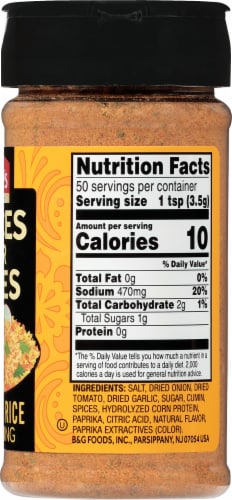 Tone's Spices for Rices Mexican Rice Seasoning Perspective: bottom