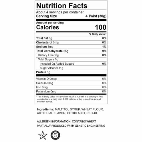 Red Vines Sugar Free Strawberry Licorice Candy Twists, 5 oz QFC