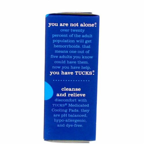 Tucks Medicated Hemorrhoid Cooling Pads Perspective: bottom