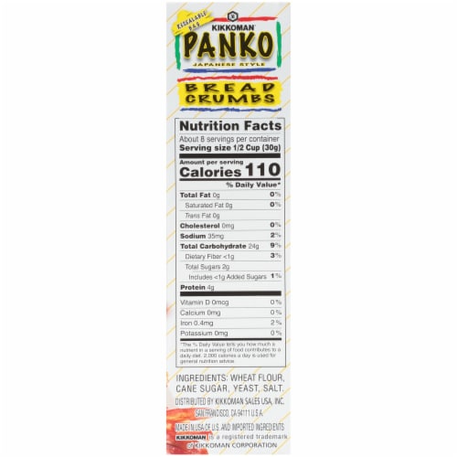 Kikkoman® Panko Japanese Style Bread Crumbs Perspective: bottom