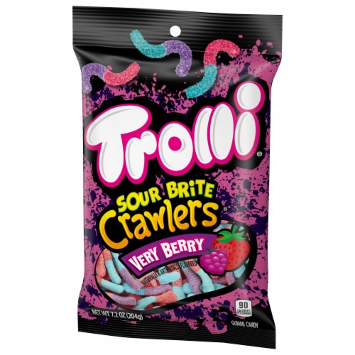 Trolli Very Berry Sour Brite Crawler Peg Perspective: bottom