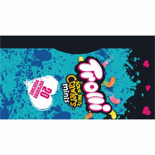 Trolli® Sour Brite Crawlers Minis Valentine Candy Perspective: bottom