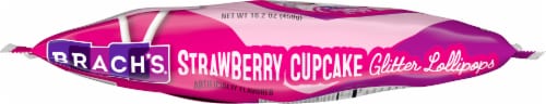 Brach's Strawberry Cupcake Glitter Lollipops Friendship Exchange Valentine Candy Perspective: bottom