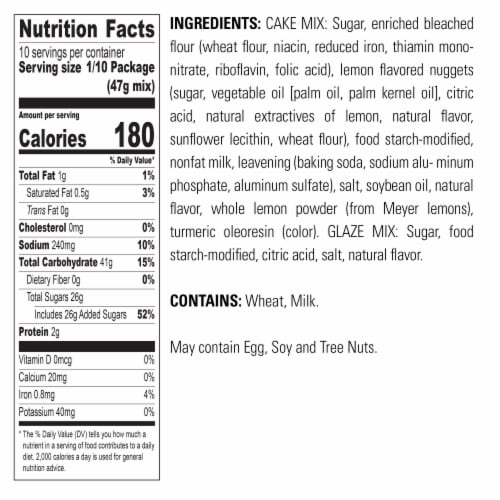 Krusteaz® Meyer Lemon Pound Cake Mix Perspective: bottom