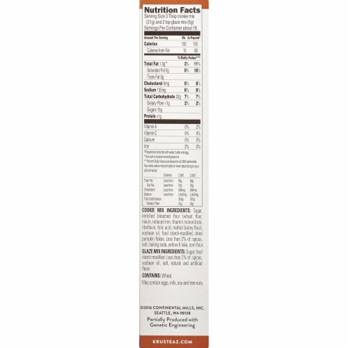 Krusteaz® Pumpkin Spice Cookie Mix Perspective: bottom