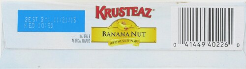 Krusteaz Banana Nut Muffin Mix Perspective: bottom