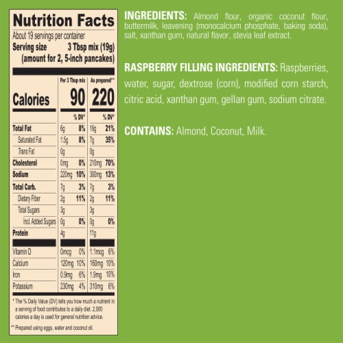 Krusteaz Keto Pancake Mix Perspective: bottom