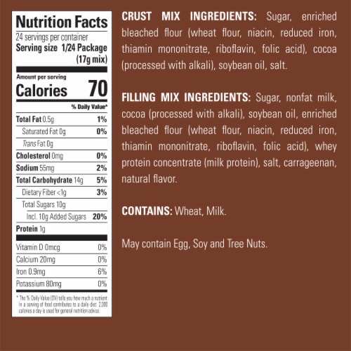 Krusteaz® Chocolate Pie Bar Mix Perspective: bottom