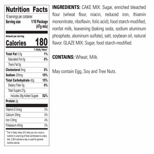Krusteaz® Vanilla Pound Cake Mix Perspective: bottom