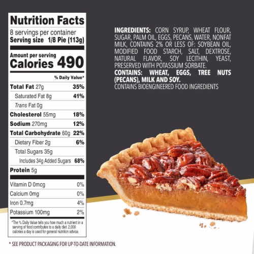 Edwards Desserts Georgia Style Pecan Pie Perspective: bottom