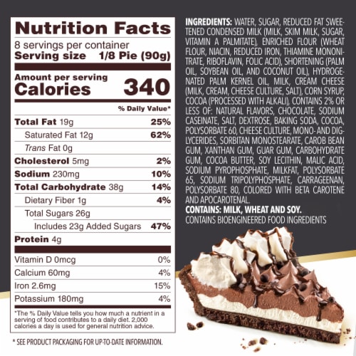 Edwards Premium Desserts Chocolate Crème Pie Perspective: bottom