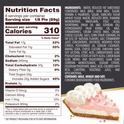 Edwards Premium Desserts Strawberry Crème Pie Perspective: bottom